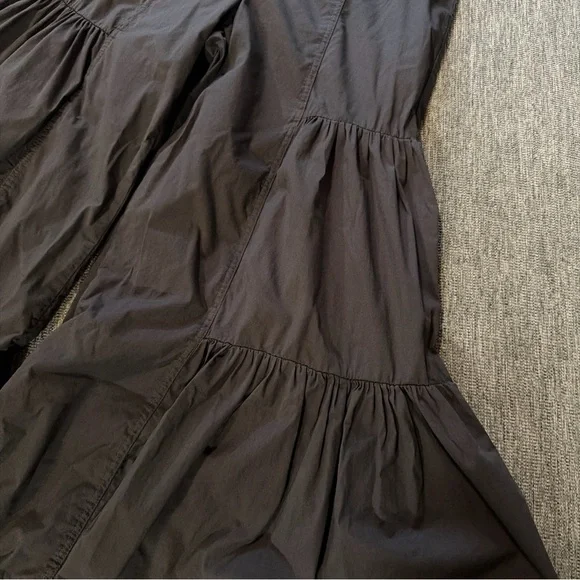 XCVI Wearables Tiered Crop Palazzo Pants Sz Small Gray EUC - Picture 3 of 7